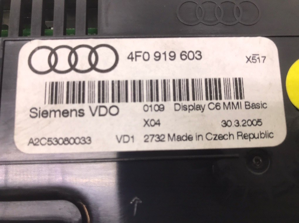Дисплей для Audi A6, 2005 г. 2.0 TDi дизель б/у — фото 3