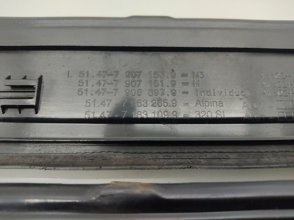 Накладка на порог для BMW 3 E90/E91/E92/E93, 2007 г. 2.0 i бензин б/у — фото 6