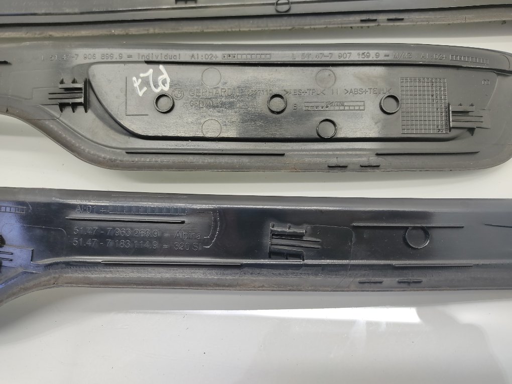 Накладка на порог для BMW 3 E90/E91/E92/E93, 2007 г. 2.0 i бензин б/у — фото 9