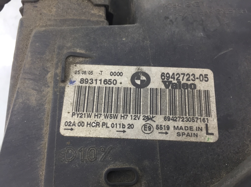 Фара левая для BMW 3 E90/E91/E92/E93, 2005 г. 2.0 TD дизель б/у — фото 7