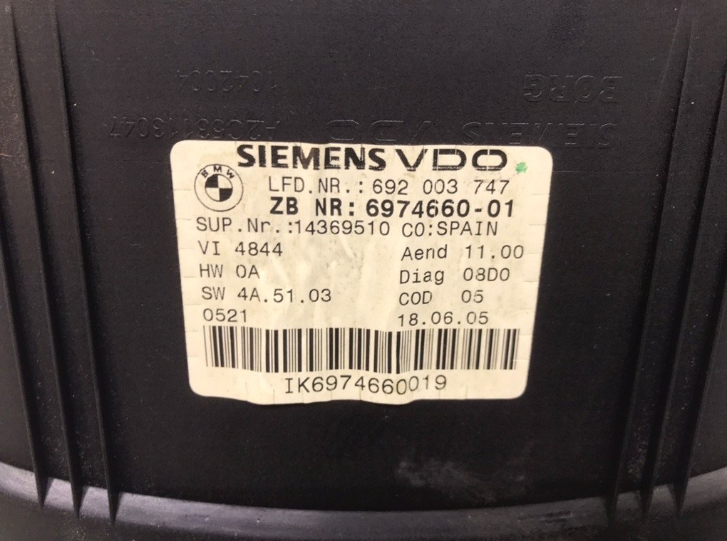 Щиток приборов (приборная панель) для BMW 3 E90/E91/E92/E93, 2005 г. 2.0 TD дизель б/у — фото 5