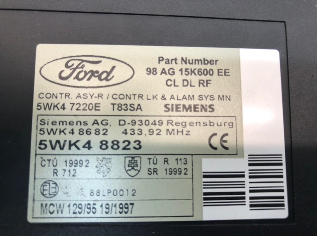 Блок комфорта для Ford Focus, 2001 г. 1.8 i бензин б/у — фото 3