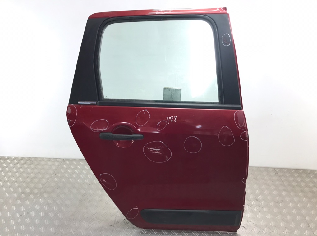 Дверь задняя правая для Citroen C3 Picasso, 2010 г. 1.6 HDi дизель б/у