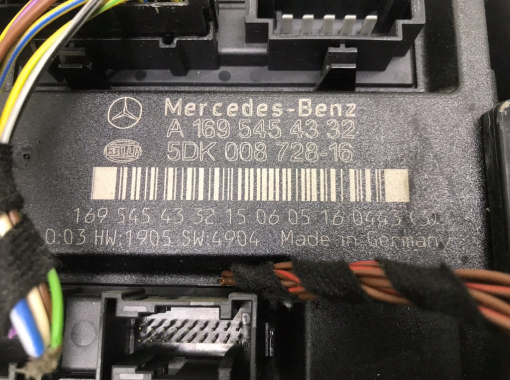 Блок комфорта для Mercedes B W245, 2006 г. 2.0 CDi дизель б/у — фото 6