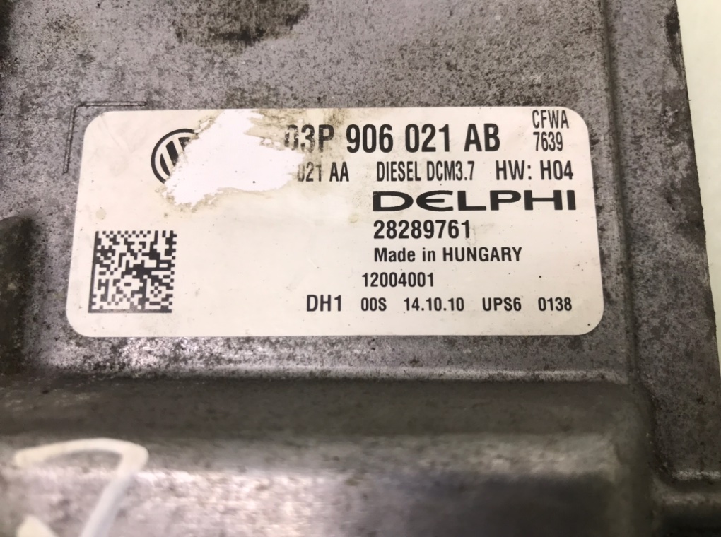 Блок управления двигателем для Seat Ibiza, 2010 г. 1.2 TDi дизель б/у — фото 4