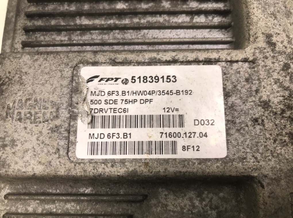 Блок управления двигателем для Fiat 500, 2008 г. 1.3 JTD дизель б/у — фото 4