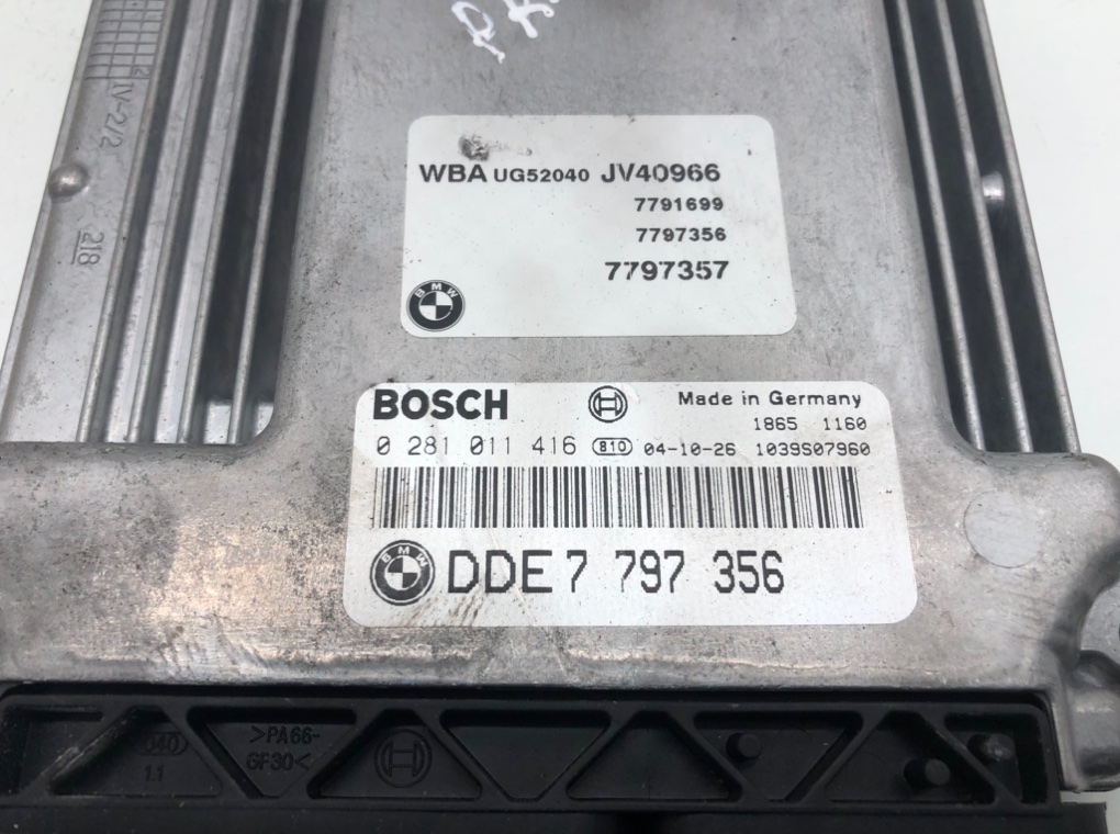 Блок управления двигателем для BMW 1 E87/E81/E82/E88, 2004 г. 2.0 TD дизель б/у — фото 3
