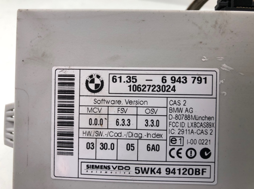 Замок зажигания для BMW 3 E90/E91/E92/E93, 2006 г. 2.0 i бензин б/у — фото 6