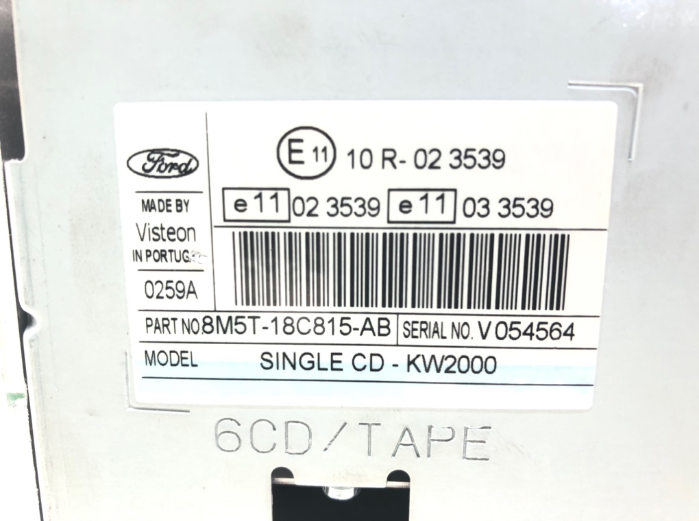 Магнитола для Ford Focus, 2008 г. 1.6 i бензин б/у — фото 7