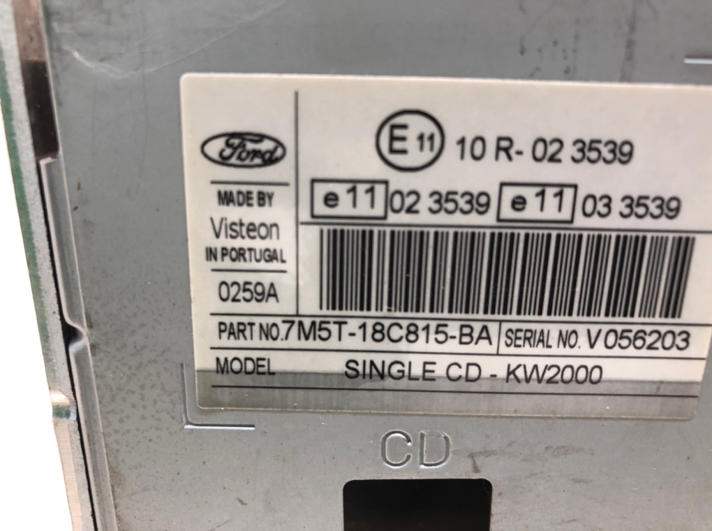 Магнитола для Ford Focus, 2009 г. 1.8 TDCi дизель б/у — фото 7