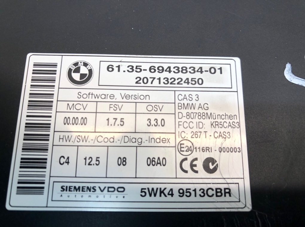Блок комфорта для BMW 5 E60/E61, 2007 г. 2.0 TD дизель б/у — фото 3
