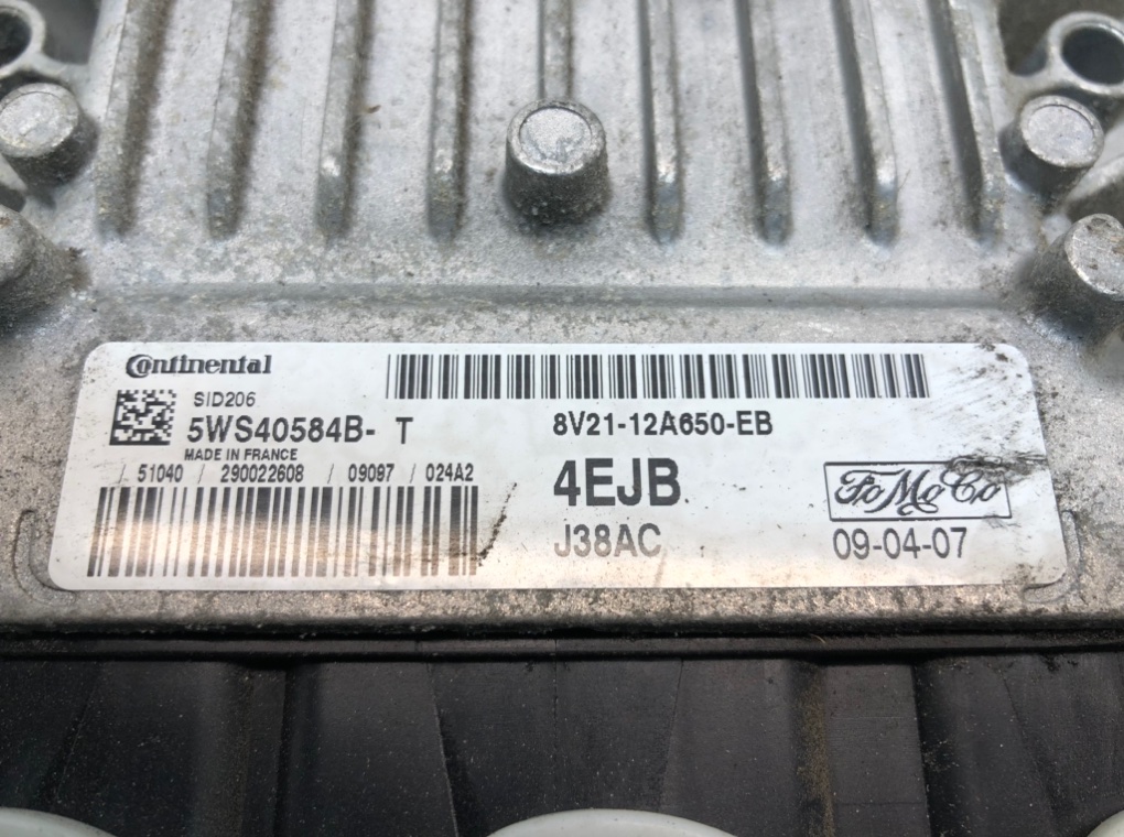 Блок управления двигателем для Ford Fiesta, 2009 г. 1.4 TDCi дизель б/у — фото 3