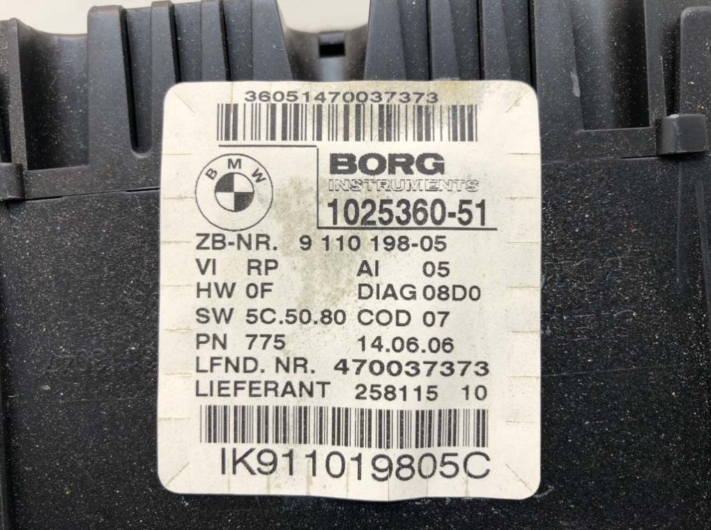 Щиток приборов (приборная панель) для BMW 3 E90/E91/E92/E93, 2006 г. 2.0 i бензин б/у — фото 4