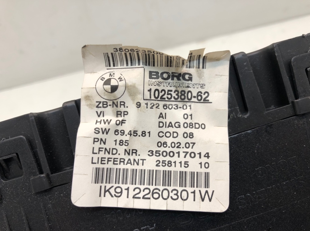 Щиток приборов (приборная панель) для BMW 3 E90/E91/E92/E93, 2007 г. 2.0 TD дизель б/у — фото 4