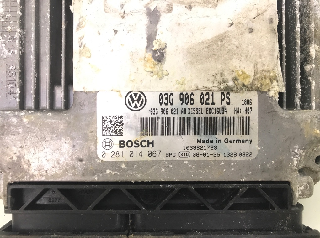 Блок управления двигателем для Volkswagen Golf, 2008 г. 2.0 TDi дизель б/у — фото 3