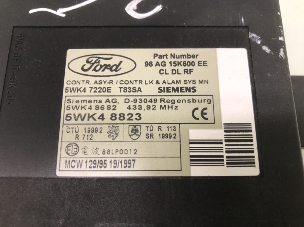 Блок управления центральным замком для Ford Focus, 2001 г. 1.6 i бензин б/у — фото 4
