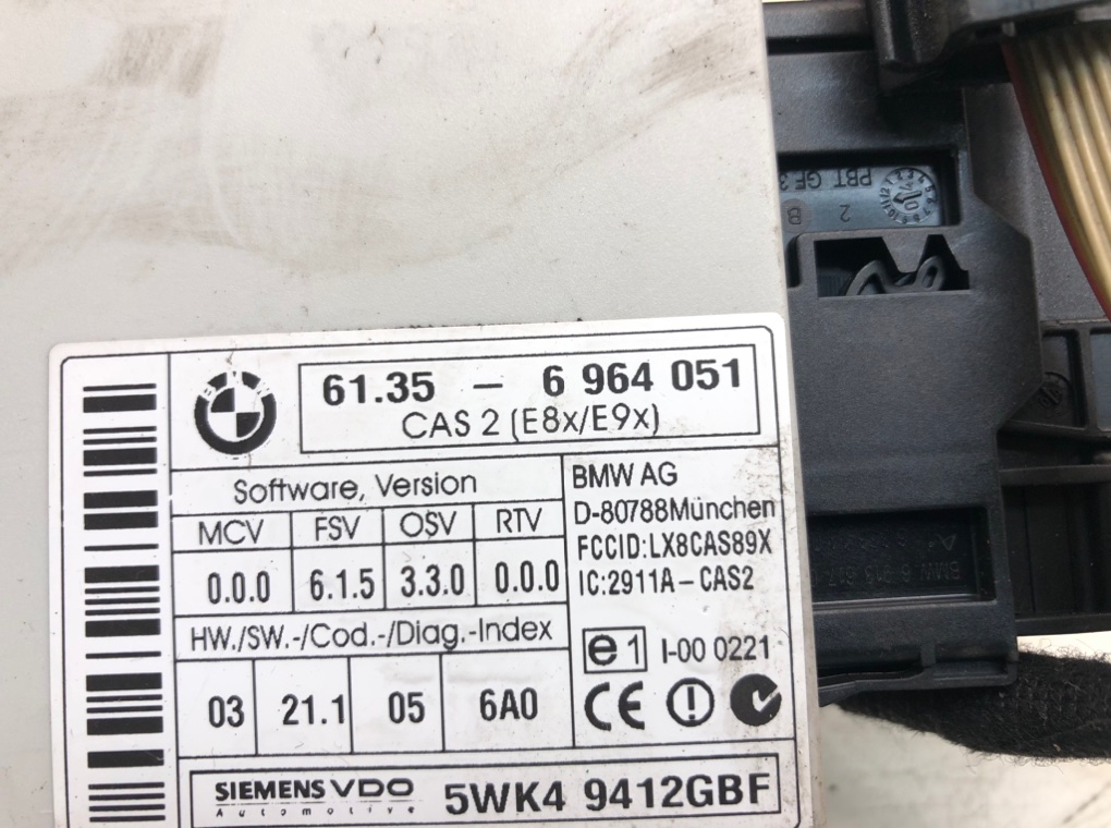 Замок зажигания для BMW 1 E87/E81/E82/E88, 2005 г. 1.6 i бензин б/у — фото 6
