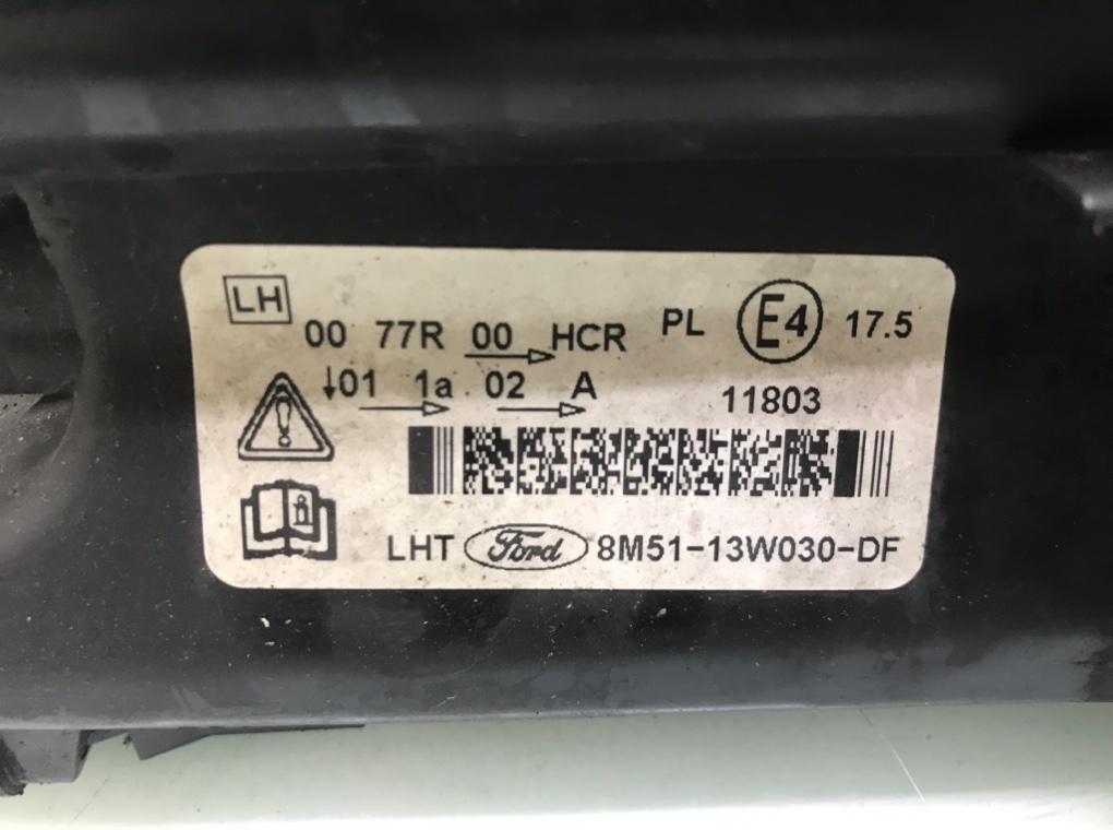Фара левая для Ford Focus, 2010 г. 2.0 TDCi дизель б/у — фото 7
