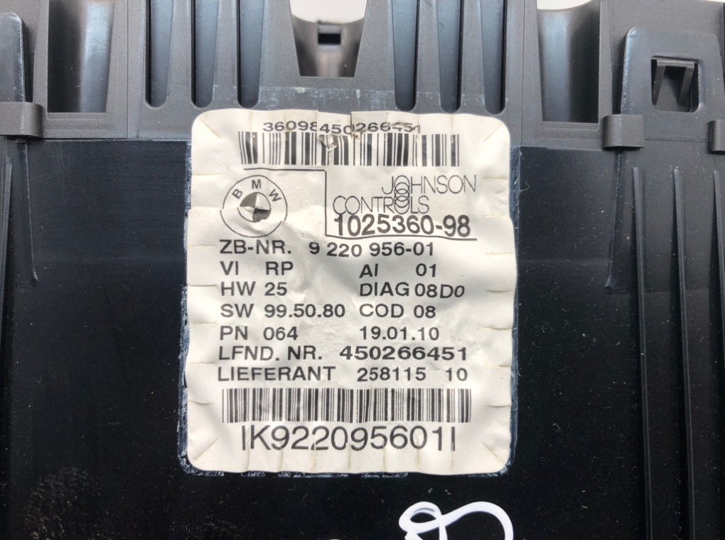 Щиток приборов (приборная панель) для BMW 3 E90/E91/E92/E93, 2010 г. 2.0 i бензин б/у — фото 5