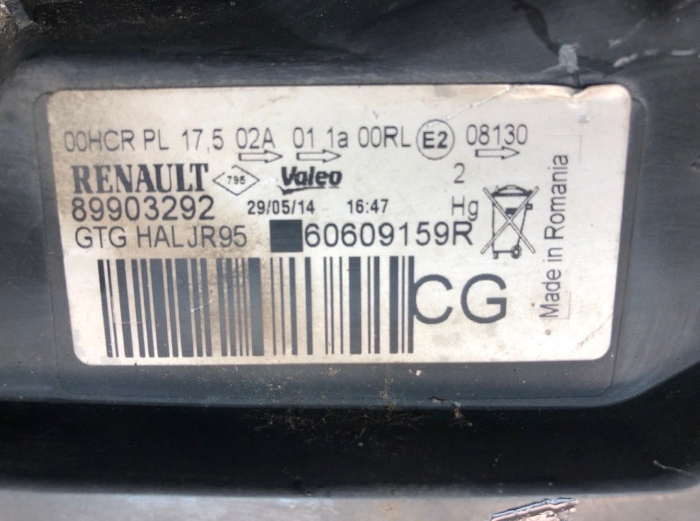 Фара левая для Renault Scenic, 2010 г. 1.5 DCi дизель б/у — фото 9