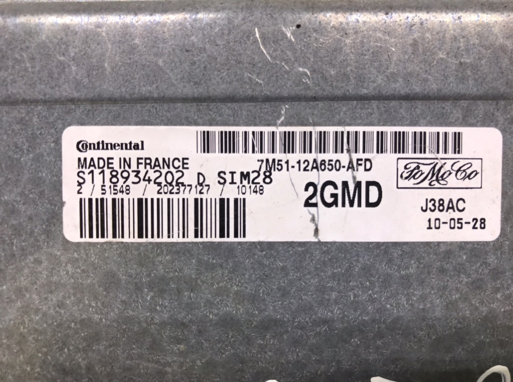 Блок управления двигателем для Ford Focus, 2010 г. 1.6 i бензин б/у — фото 5