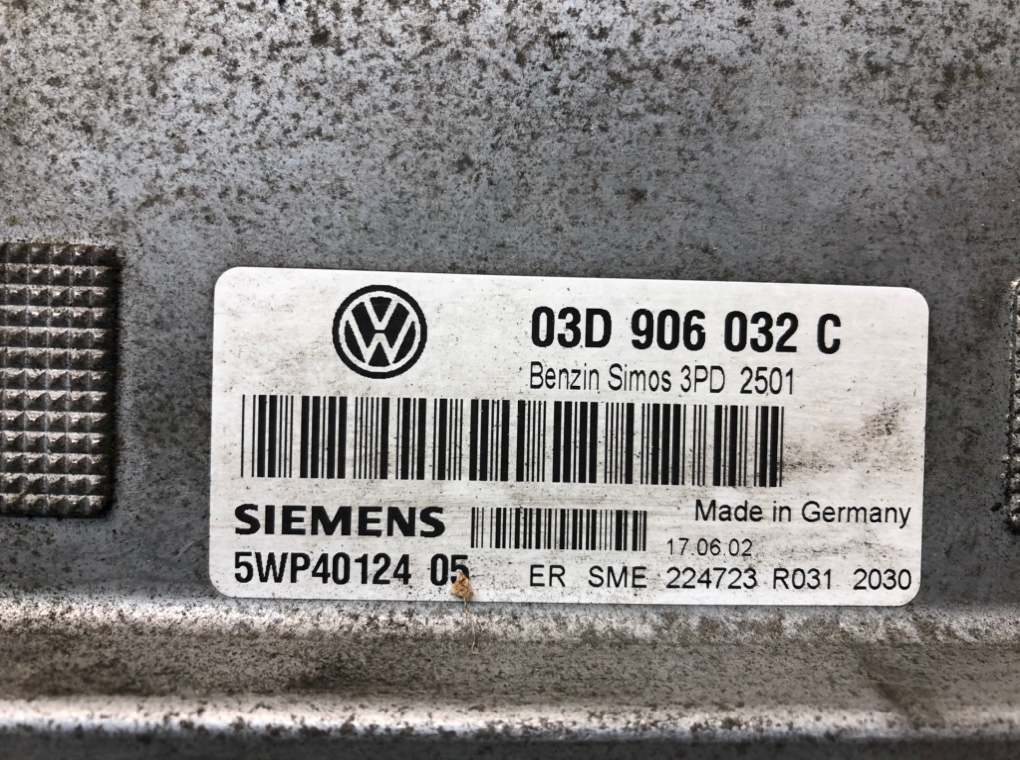 Блок управления двигателем для Volkswagen Polo, 2002 г. 1.2 i бензин б/у — фото 7