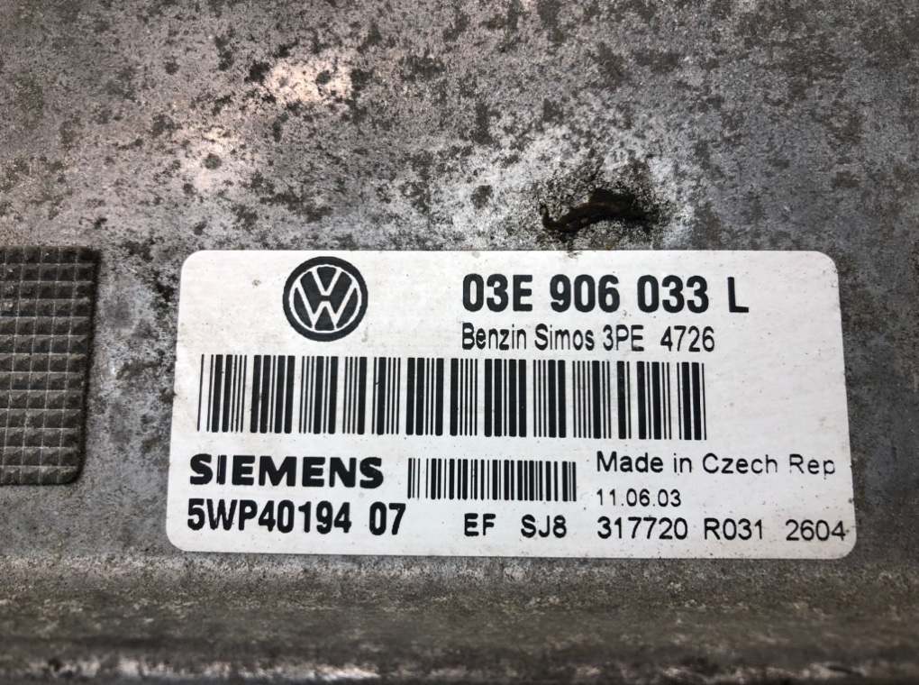Блок управления двигателем для Volkswagen Polo, 2003 г. 1.2 i бензин б/у — фото 7