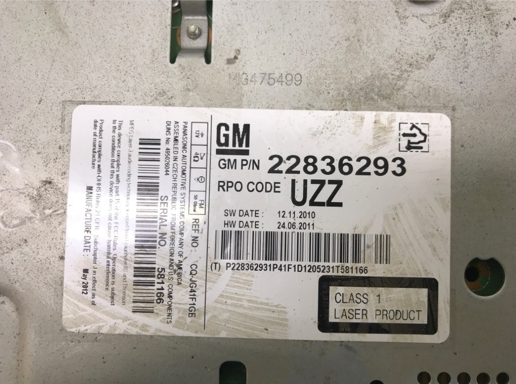 Магнитола для Opel Insignia, 2012 г. 2.0 CDTi дизель б/у — фото 5