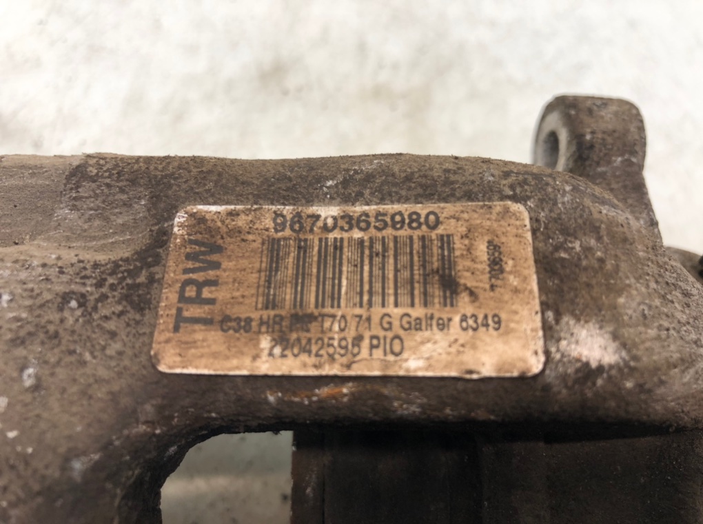 Суппорт задний левый для Peugeot 308, 2010 г. 1.6 HDi дизель б/у — фото 6