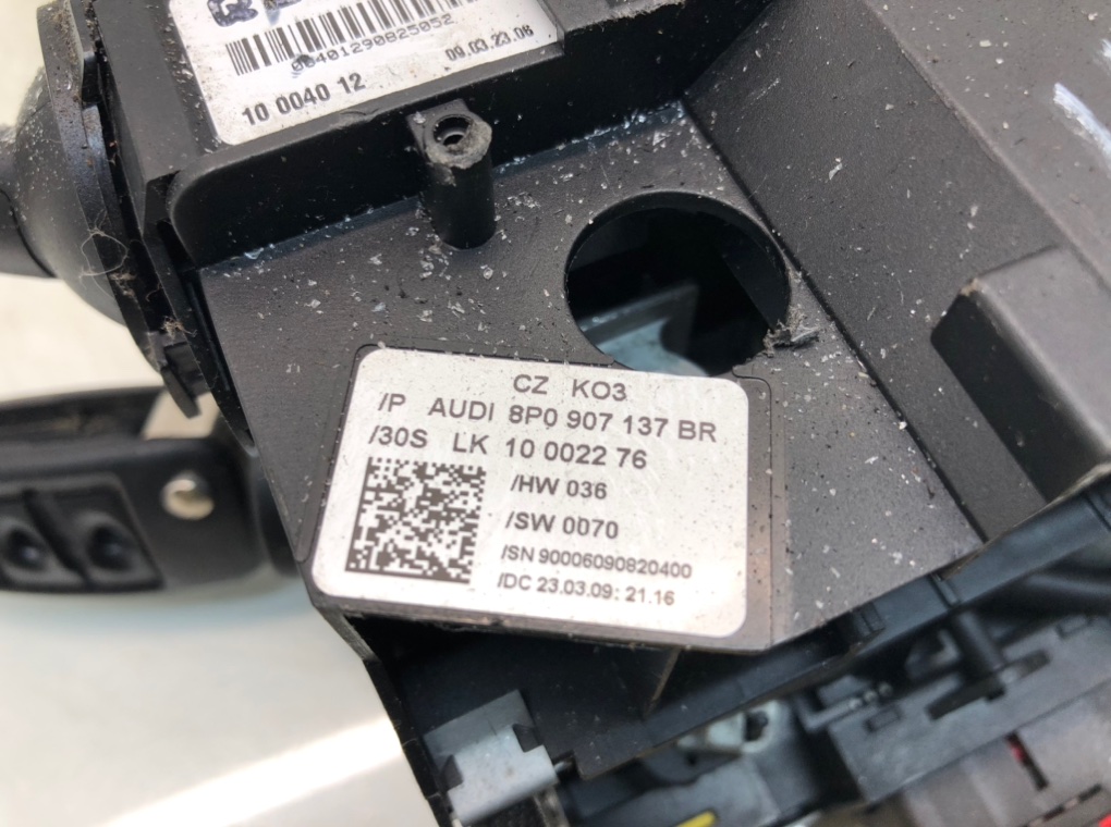 Переключатель подрулевой (стрекоза) для Audi A3, 2009 г. 1.4 TSI бензин б/у — фото 8