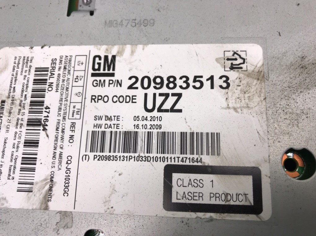 Магнитола для Opel Insignia, 2010 г. 2.0 CDTi дизель б/у — фото 7
