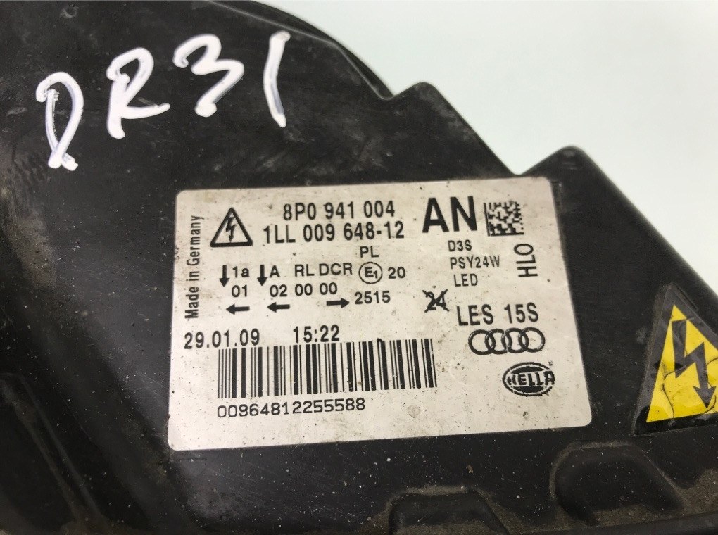 Фара правая для Audi A3, 2009 г. 2.0 TDi дизель б/у — фото 6