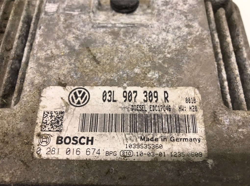 Блок управления двигателем для Volkswagen Golf, 2010 г. 2.0 TDi дизель б/у — фото 5