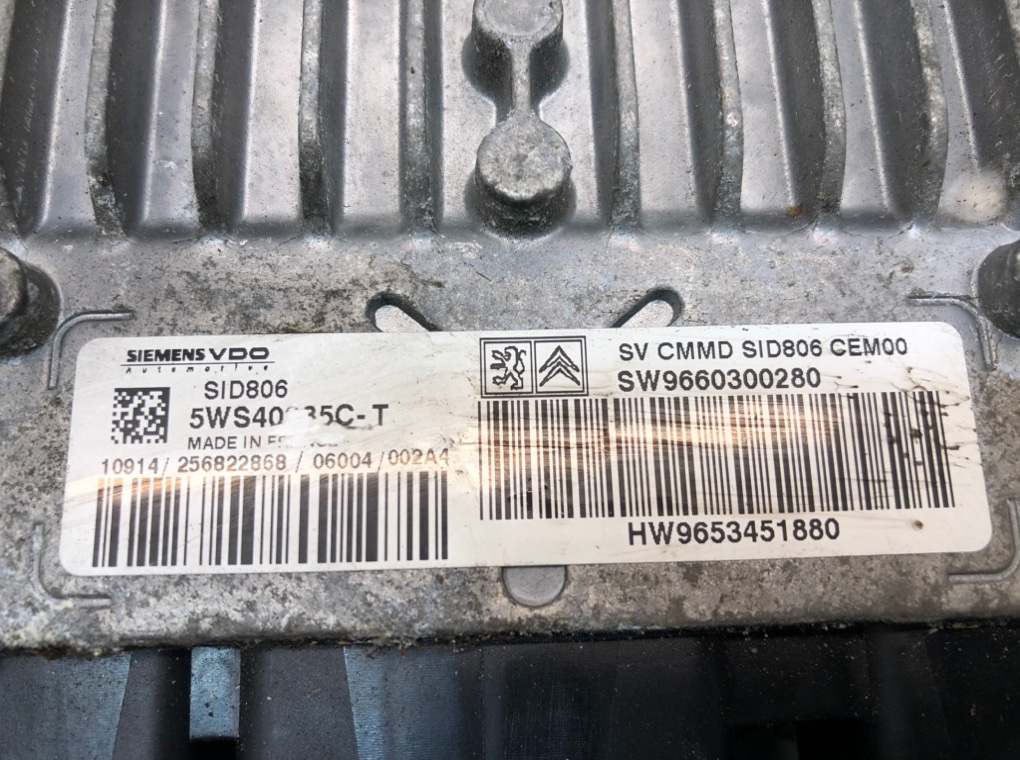 Блок управления двигателем для Citroen C2, 2006 г. 1.4 дизель б/у — фото 7