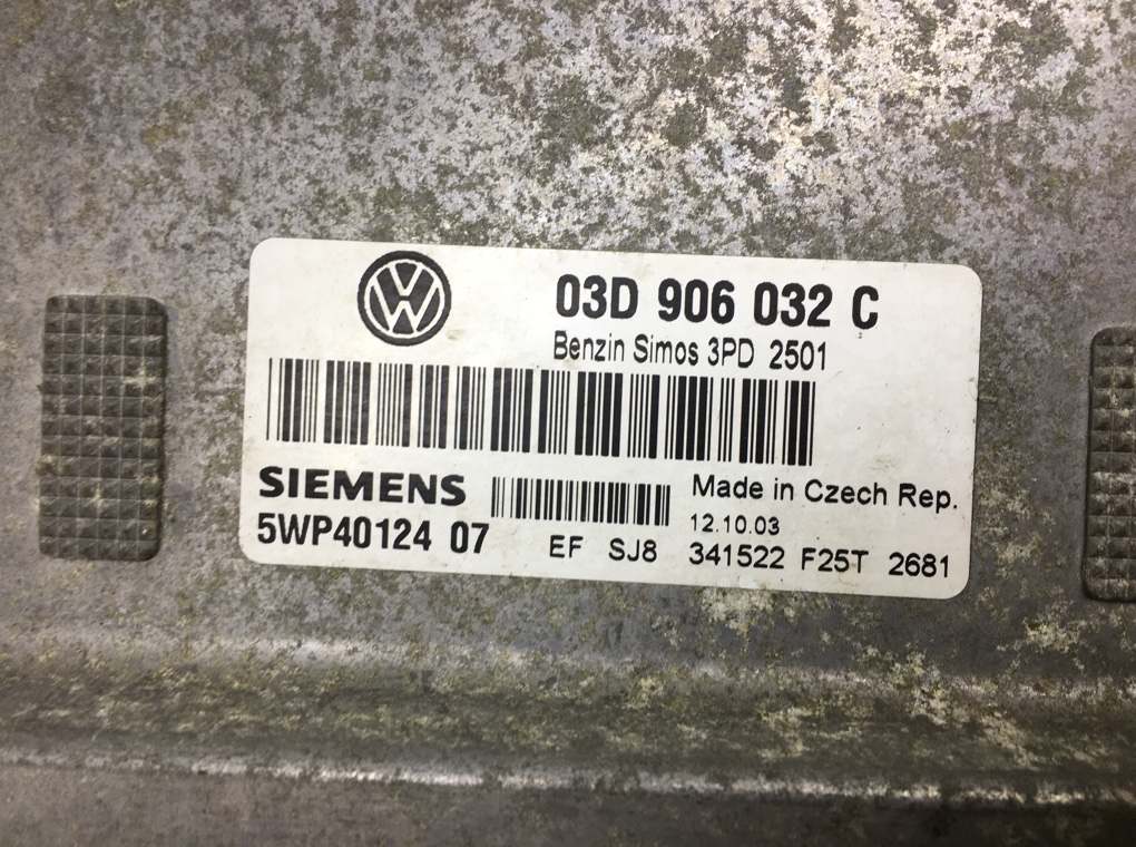 Блок управления двигателем для Volkswagen Polo, 2003 г. 1.2 i бензин б/у — фото 6
