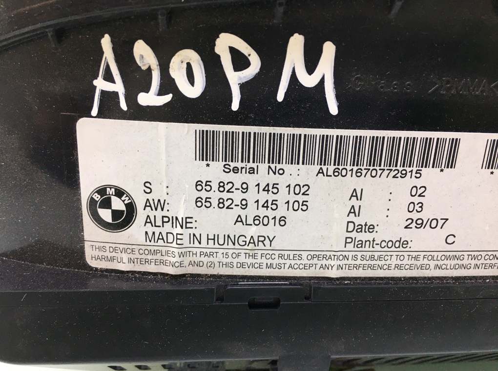 Дисплей для BMW 3 E90/E91/E92/E93, 2007 г. 2.0 TD дизель б/у — фото 5
