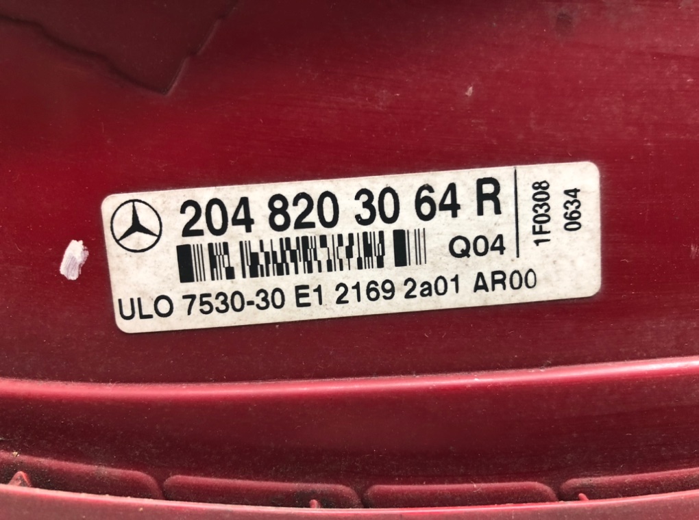 Фонарь задний правый для Mercedes C W204, 2008 г. 2.2 CDi дизель б/у — фото 7