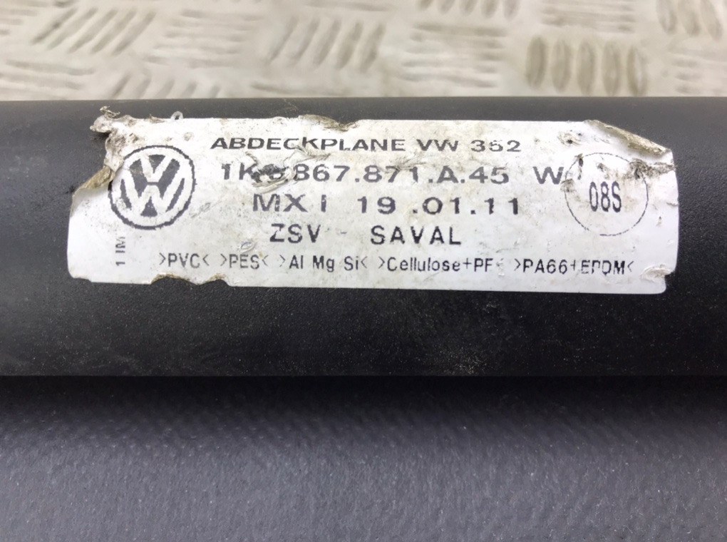 Шторка багажника для Volkswagen Golf, 2011 г. 1.6 TDi дизель б/у — фото 6