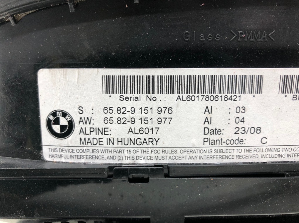 Дисплей для BMW 5 E60/E61, 2008 г. 2.0 TD дизель б/у — фото 5