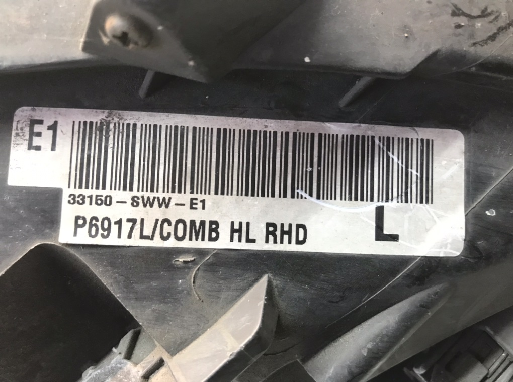 Фара левая для Honda CR-V, 2010 г. 2.2 i-CTDi дизель б/у — фото 8