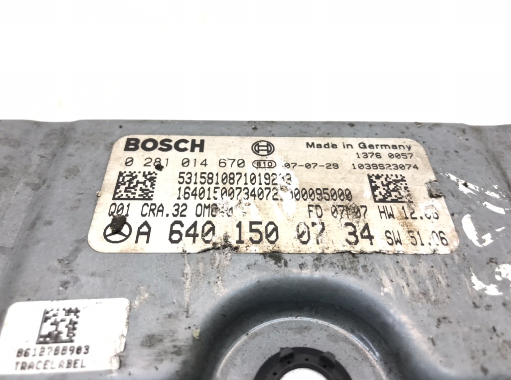 Блок управления двигателем для Mercedes B W245, 2007 г. 2.0 CDi дизель б/у — фото 6
