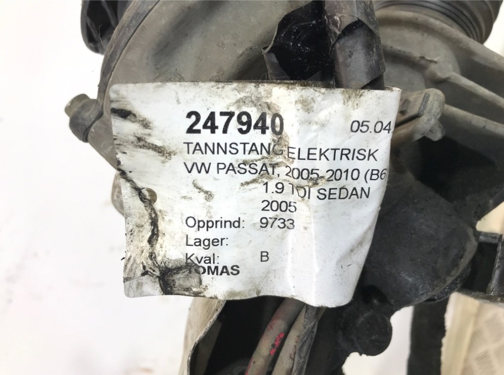 Рулевая рейка для Volkswagen Passat, 2005 г. 1.9 TDi дизель б/у — фото 12