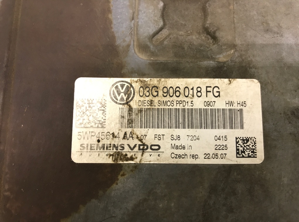 Блок управления двигателем для Volkswagen Passat, 2007 г. 2.0 TDi дизель б/у — фото 6