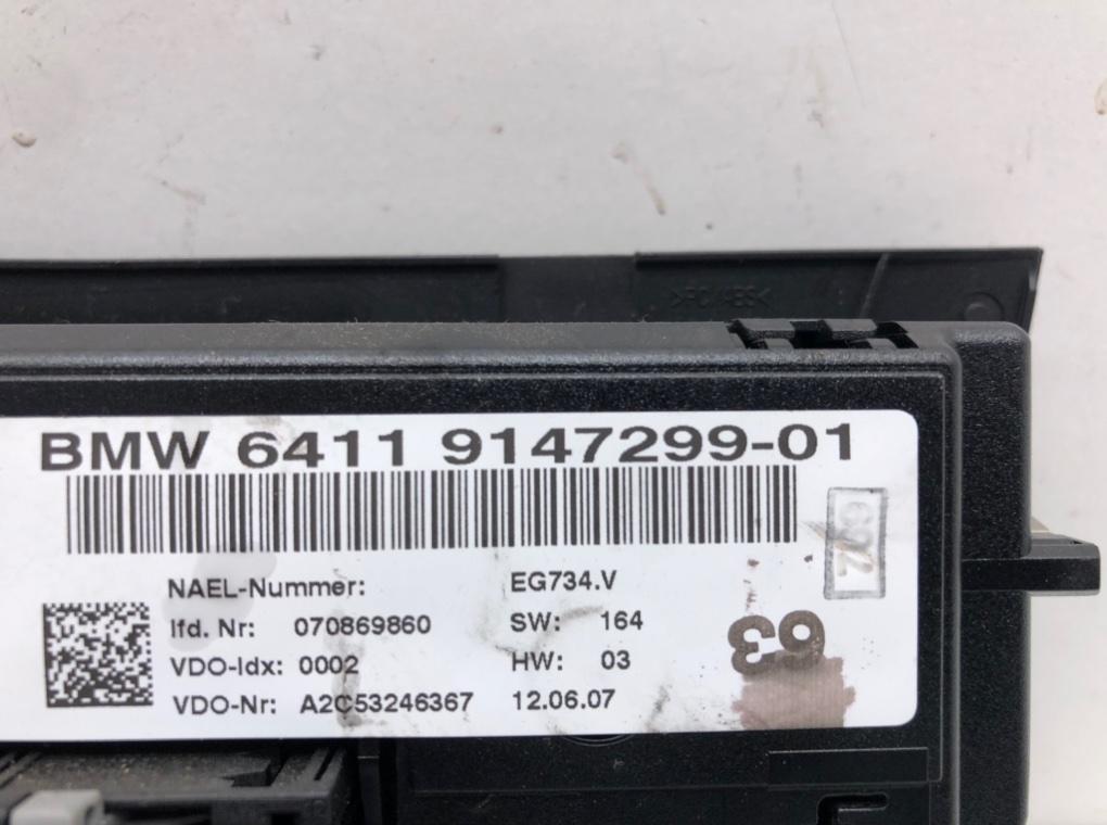 Блок управления печки/климат-контроля для BMW 3 E90/E91/E92/E93, 2007 г. 2.0 i бензин б/у — фото 5
