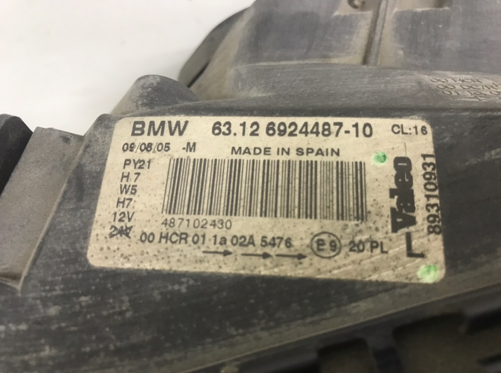 Фара левая для BMW 1 E87/E81/E82/E88, 2005 г. 2.0 D дизель б/у — фото 6