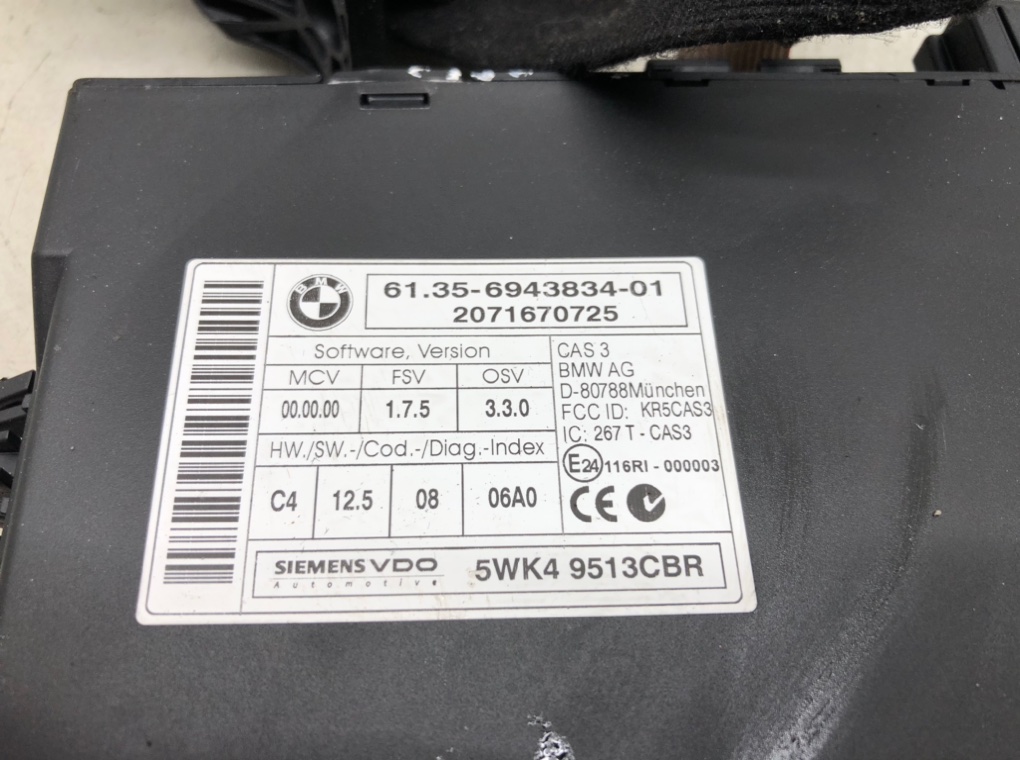 Замок зажигания для BMW 3 E90/E91/E92/E93, 2007 г. 2.0 i бензин б/у — фото 7