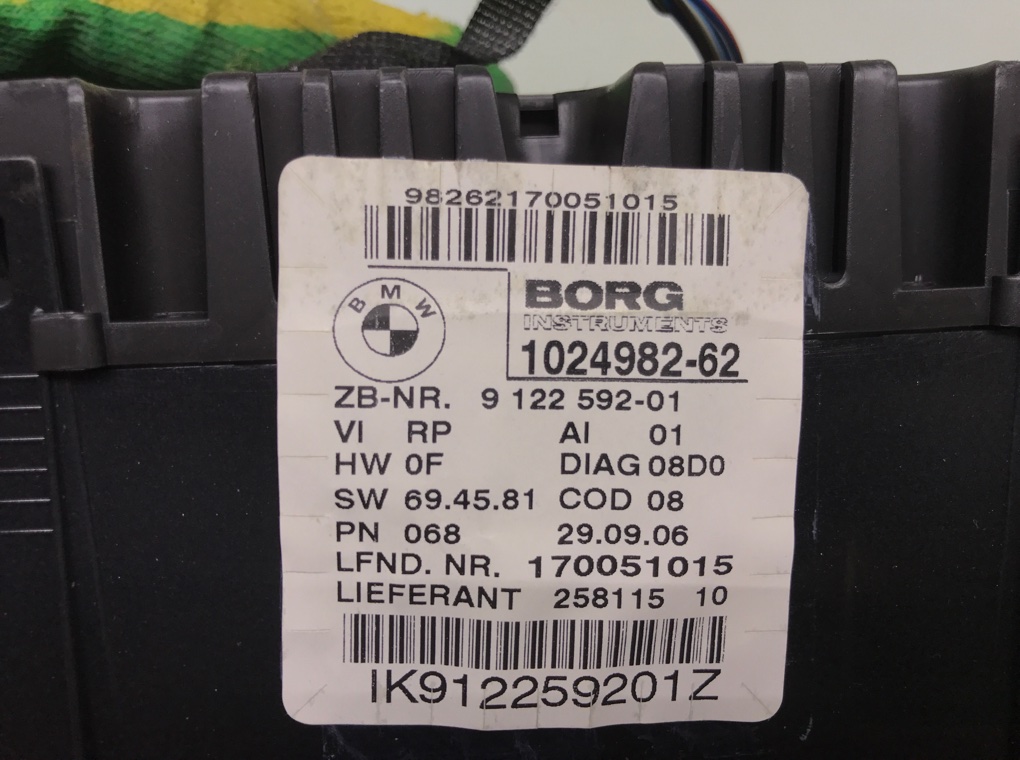 Щиток приборов (приборная панель) для BMW 1 E87/E81/E82/E88, 2006 г. 2.0 TD дизель б/у — фото 5