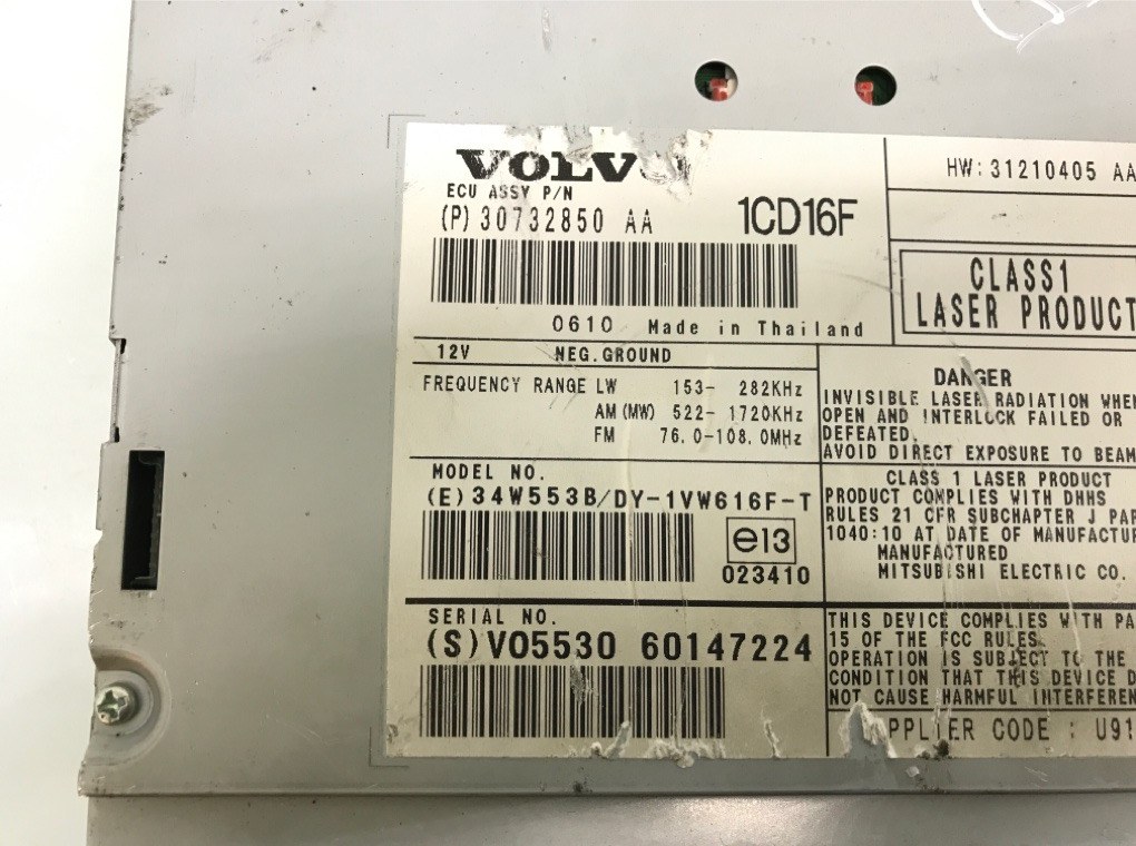 Магнитола для Volvo S40, 2006 г. 2.0 i бензин б/у — фото 5