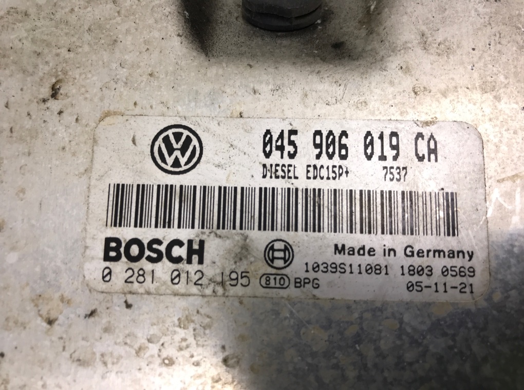 Блок управления двигателем для Volkswagen Polo, 2006 г. 1.4 TDi дизель б/у — фото 6