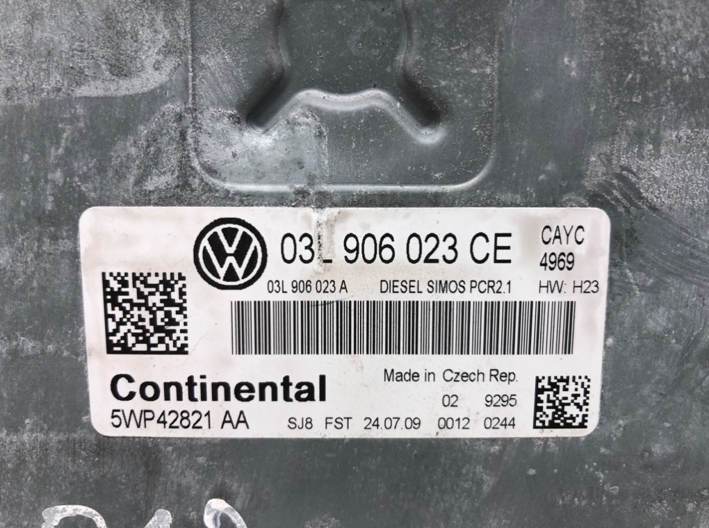 Блок управления двигателем для Volkswagen Golf, 2009 г. 1.6 TDi дизель б/у — фото 7